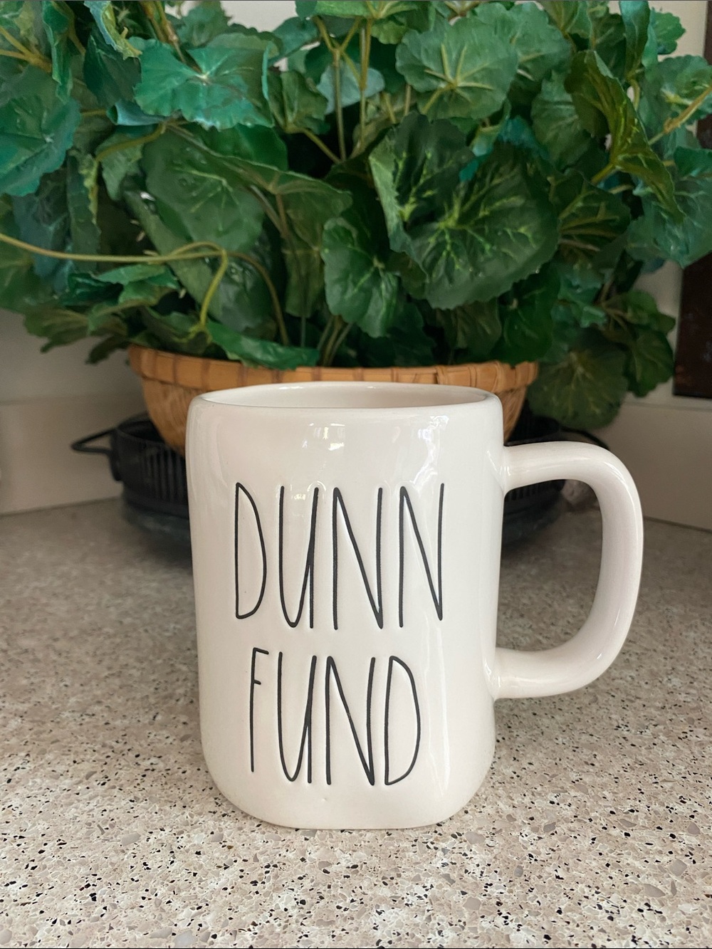 NWOT Rae Dunn "DUNN FUND" Ceramic Mug